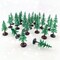 30 PCS Miniature Trees Miniature Christmas Tree Figurines for Crafts Plastic Trees Scenery Landscape Model Pine Tree Diorama Trees